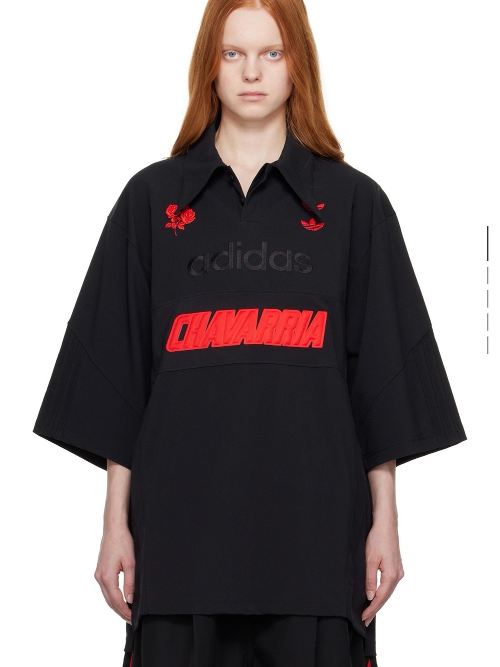 NWT Adidas x Willy Chavarria oversized jersey polo sz XS